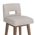 thumbnail image 16 of HH2 Home Upholstered Key Back Wood Adjustable Height Swivel Bar Stool, 16 of 19