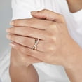 thumbnail image 4 of 0.50 CT. T.W. Round Cut Criss Cross Diamond Ring in 14K Gold, 4 of 6