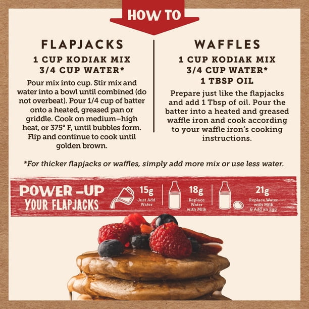 Kodiak Cakes Power Cakes Flapjack and Waffle Mix, 72 oz