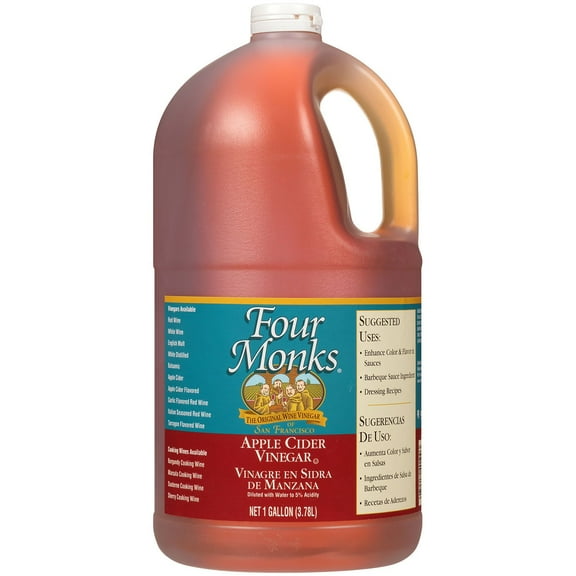 Four Monks Apple Cider Vinegar, 128oz.