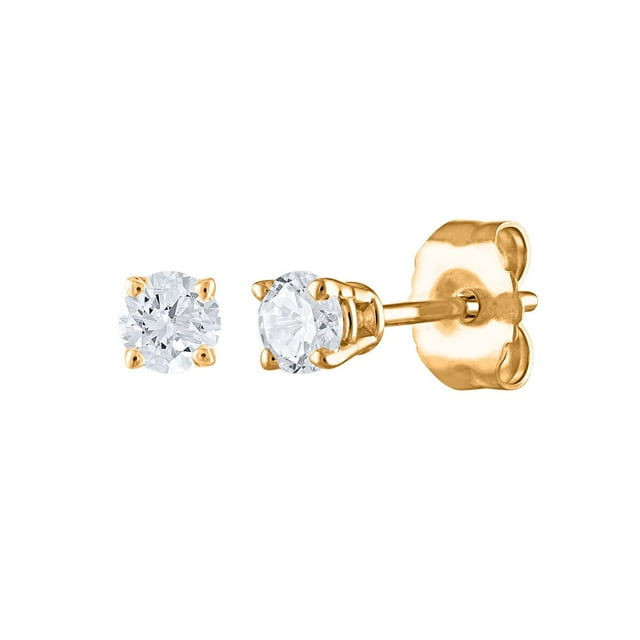 0.23 CT. T.W. Round Diamond Stud Earrings in 14K Gold