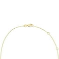 thumbnail image 3 of Oval Cut Genuine Gemstone & 0.11 CT. T.W. Diamond Halo Pendant Necklace in 14K Gold, 3 of 4