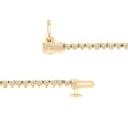 thumbnail image 4 of Round Cut Diamond Riviera Tennis Necklace In 14K Gold, 4 of 6