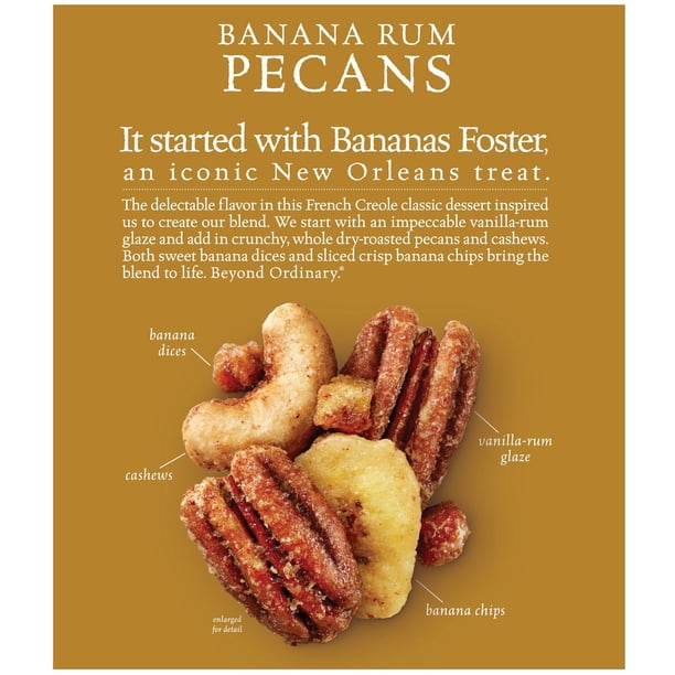 Sahale Snacks Banana Rum Pecans Glazed Mix, 1.5 oz., 15 pk