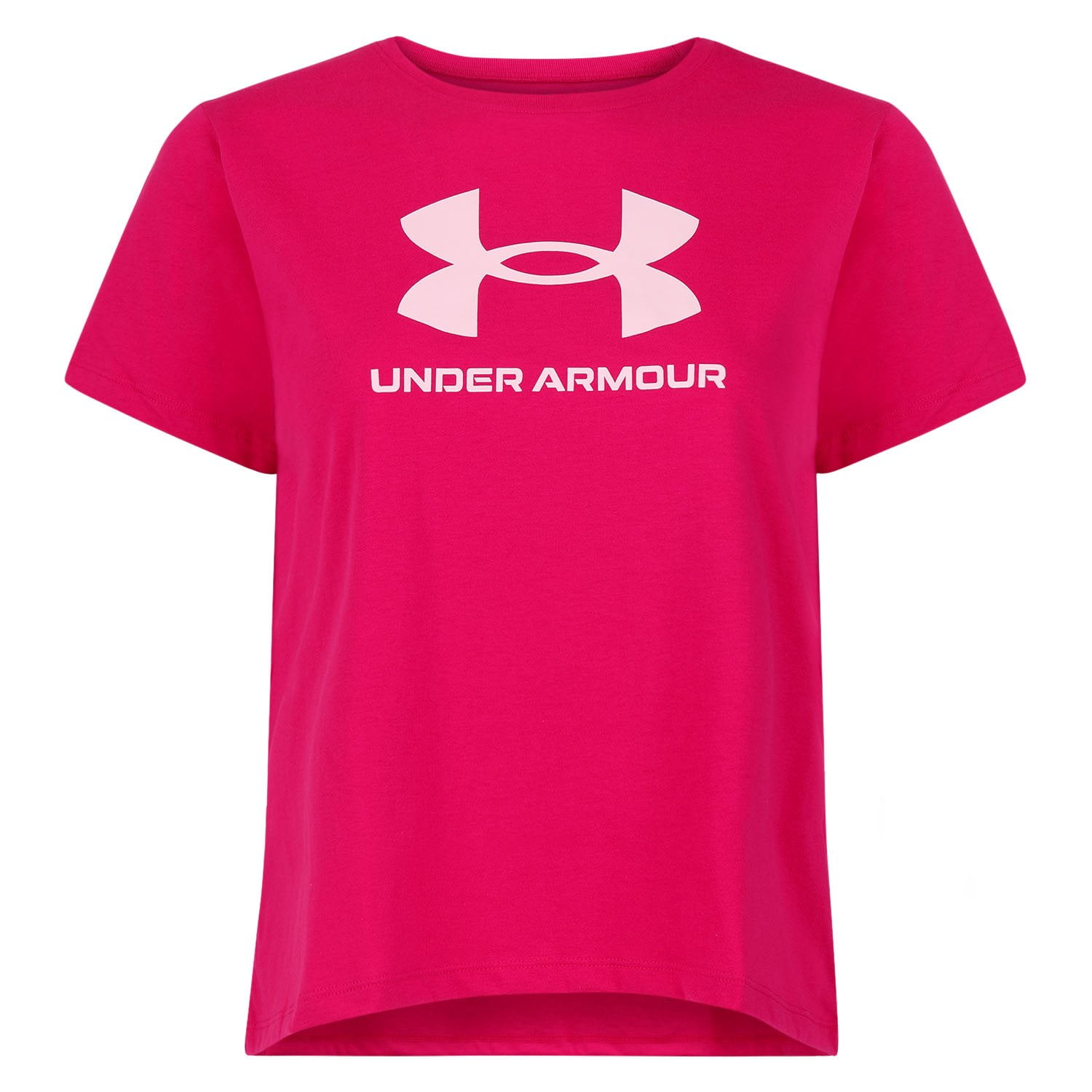 Under Armour Girls Big Logo Short Sleeve Tee