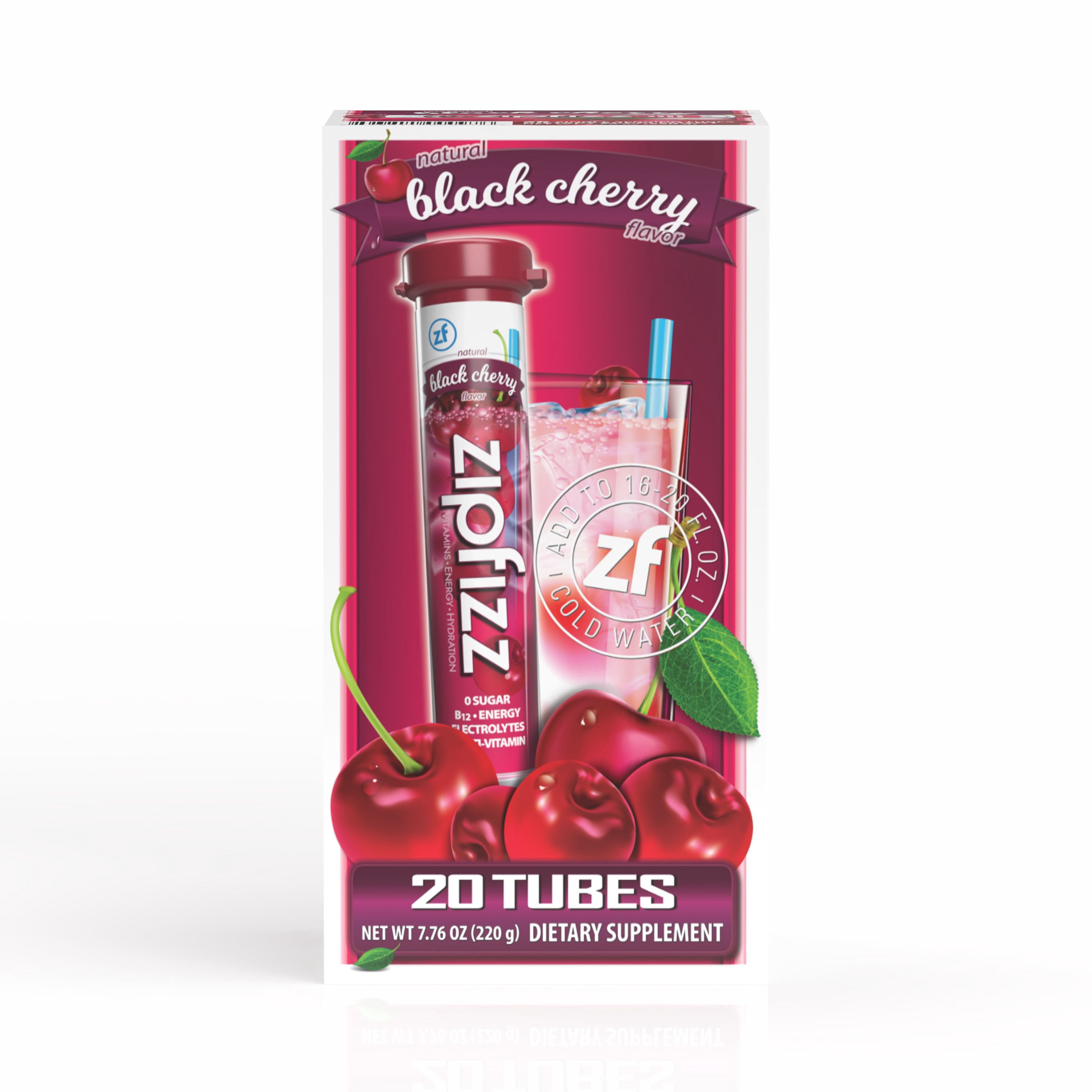 Zipfizz Energy Multi-Vitamin Hydration Drink Mix, Orange Soda, 20