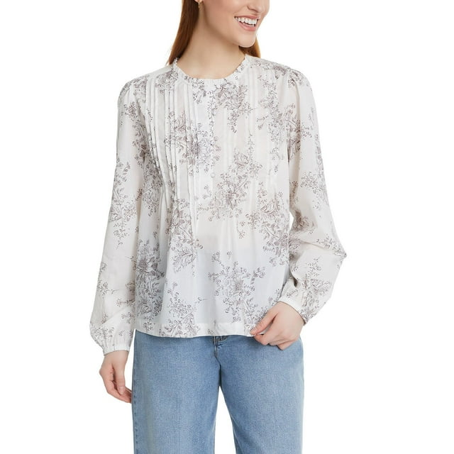 Nine West Women's Pintuck Blouse