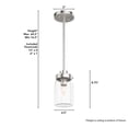 thumbnail image 5 of Hunter Devon Park with Clear Glass Pendant Ceiling Light Fixture, 5 of 10