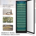 thumbnail image 8 of Lanbo 24 Inch 165 Bottle Single Zone Wine Cooler Fridge, 8 of 16