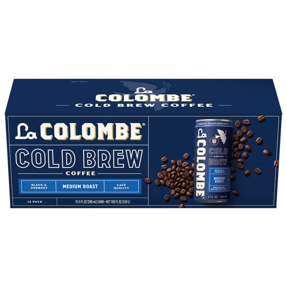La Colombe Coffee Cold Brew Black Unsweetened Cans, 9 fl. oz., 12 pk.