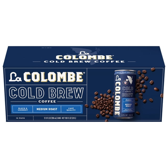 La Colombe Coffee Cold Brew Black Unsweetened Cans, 9 fl. oz., 12 pk.
