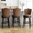 thumbnail image 5 of HH2Home Edenwood Wood Counter Height or Bar Height Swivel Stool, 5 of 10