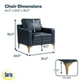thumbnail image 6 of Serta Faux Leather Fleming Chair, 6 of 12