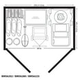 thumbnail image 6 of Suncast 6' x 4' Extra Large Vertical Outdoor Shed, 6 of 8
