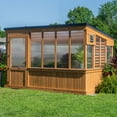 thumbnail image 1 of Backyard Discovery 12' x 7' Slant Roof Cedar Greenhouse - DIY, 1 of 14