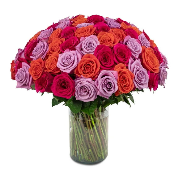 Member's Mark Rose Vase Arrangement, 100 stems, choose color