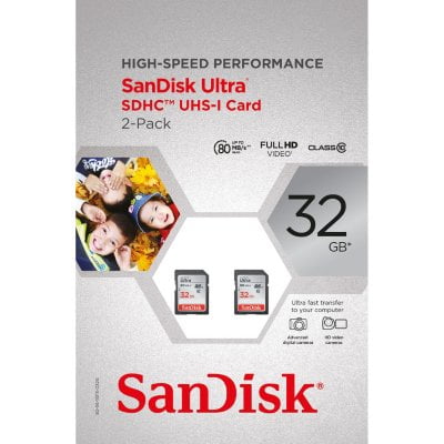 32G ULTRASD CARD 2PK SD