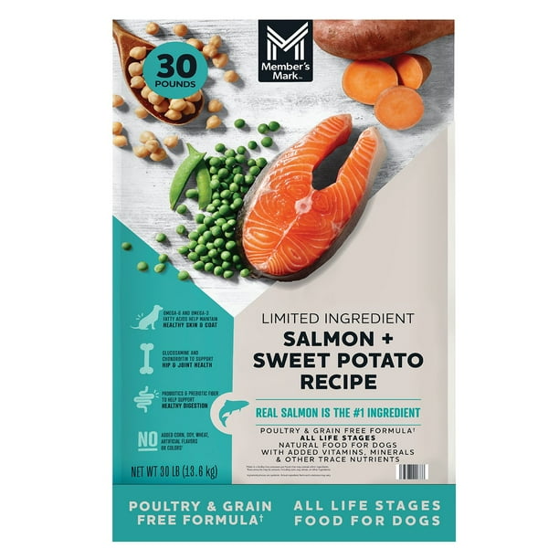 Member's Mark Grain Free Salmon and Sweet Potato Dry Dog Food, 30