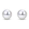 thumbnail image 2 of White Cultured Freshwater Pearl Stud Earrings, 2 of 4