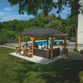 thumbnail image 4 of Backyard Discovery Barrington Cedar Gazebo with Powerport, Choose Size, 4 of 13