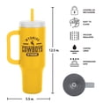 thumbnail image 3 of Logo Brands Wyoming Cowboys Stainless Steel Leakproof Tumbler, 3 of 6
