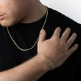 thumbnail image 5 of Diamond Cut Rope Chain Bracelet in 14K Gold, 5 of 8
