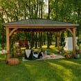 thumbnail image 6 of Backyard Discovery Barrington Cedar Gazebo with Powerport, Choose Size, 6 of 10