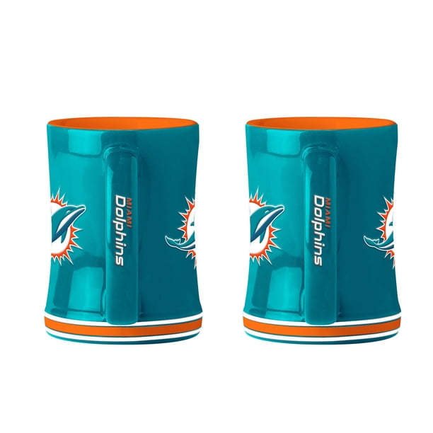 Logo Brands Miami Dolphins 14oz Relief Mug Set - Samsclub.com