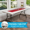 thumbnail image 3 of Lifetime 6' Commercial Grade Stacking Folding Table, Assorted Colors, 3 of 12