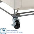 thumbnail image 5 of Seville Classics Commercial Heavy-Duty Rolling Laundry Hamper, 16" W x 22" D x 27" H, 5 of 11