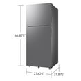 thumbnail image 3 of Samsung 18 cu. ft. Top Freezer Refrigerator with Ice Maker in Stainless Steel, 3 of 9