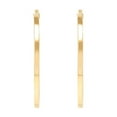 thumbnail image 3 of Round Square Tube Hoop Earrings in 14K Gold, 3 of 7