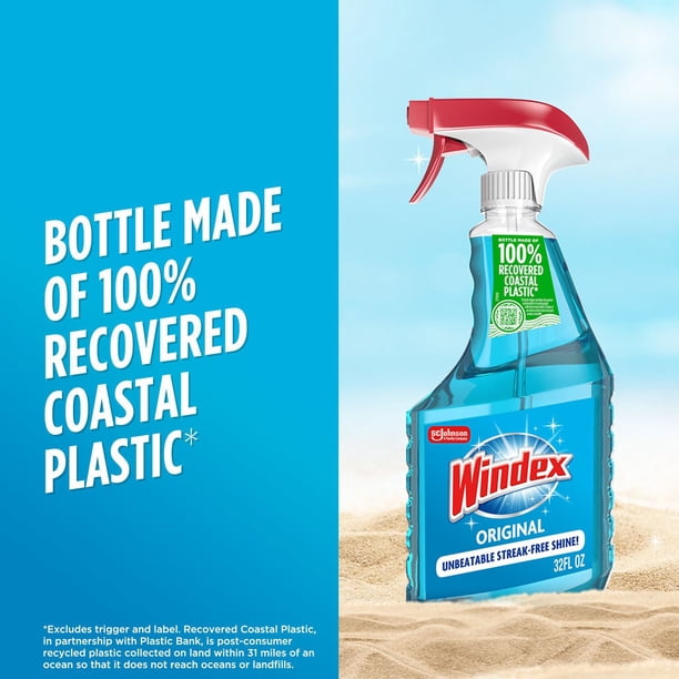 Windex Original Glass Cleaner (128 fl. oz. Refill + 32 fl. oz. Trigger)
