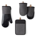 thumbnail image 1 of Member's Mark 4 -Pack Yarn Dyed Silicone Oven Mitt, Pot Holder, Mini Mitt Set, 1 of 5