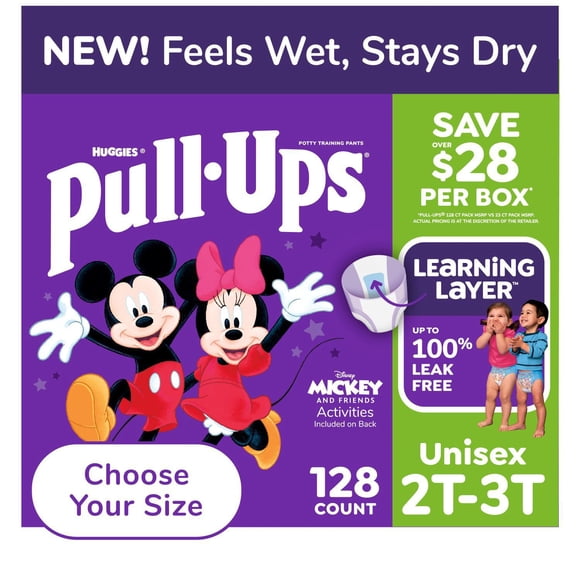 Pull-Ups Training Pants, Unisex, Sizes 2T-6T