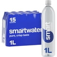 thumbnail image 1 of SmartWater Vapor Distilled Premium Water Bottles, 1 L., 15 pk., 1 of 9