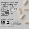 thumbnail image 6 of Sports Research Multi Collagen Complex + Biotin 3000mcg Supplement, 120 ct, 6 of 7