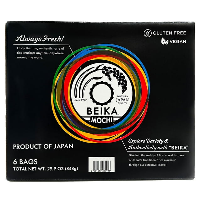 Beika Mochi Rice Crackers Variety Pack, 6 ct.