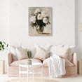 thumbnail image 3 of Cream Roses Vase Floral Canvas Print by Oliver Gal Prints, 3 of 5