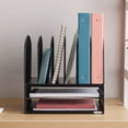 thumbnail image 3 of Safco Mesh Two & Six Combination Rack, Black, 3 of 10