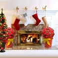 thumbnail image 6 of Artificial 15" Round Poinsettia Balls, 2 Pack, 6 of 9