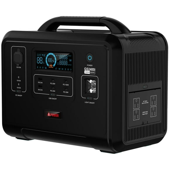 2,400 Watt AiPower Portable Power Station LiFePO4 Battery With Rapid Charge Technology (GS2400i)