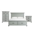 thumbnail image 1 of Society Den Brooks Poplar Wood Platform Storage Bedroom Set, Assorted Sizes and Sets, 1 of 22