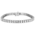 thumbnail image 1 of 11.50 CT. T.W. Emerald Cut Diamond Tennis Bracelet in 18K Gold, 1 of 4