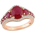 thumbnail image 1 of Ruby and 0.28 CT. T.W Diamond Engagement Ring in 14K Gold, 1 of 6