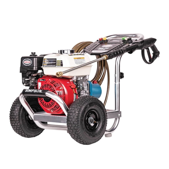 Aluminum ALH3228(-S) 49-State 3400 PSI at 2.5 GPM HONDA® GX200 with CAT Triplex Plunger Pump Cold Water Professional Gas Pressure Washer