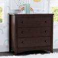 thumbnail image 3 of Delta Children Perry 3 Drawer Dresser with Changing Top and Interlocking Drawers, Choose Color, 3 of 14