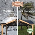 thumbnail image 5 of Backyard Discovery Crosswind 14' x 10' Cedar Wood Gazebo with Four-Sided Gable Steel Roof, 5 of 12
