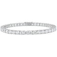 thumbnail image 1 of Round Cut Lab Created Gemstone Tennis Bracelet in Sterling Silver, 1 of 5
