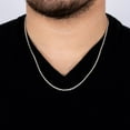 thumbnail image 5 of 2.5mm Italian Sterling Silver Diamond Cut Rope Chain, 5 of 6